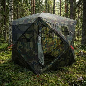 vidaXL Jacht Tent Camouflage 2-persoons Polyester en Staal, Verzenden, Nieuw