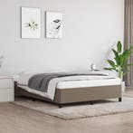 vidaXL Bedframe zonder matras stof taupe 140x190 cm, Verzenden, Nieuw