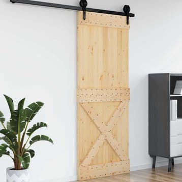 vidaXL Deur NARVIK 90 x 210 cm Massief Pine Hout, Doe-het-zelf en Bouw, Deuren en Vliegenramen, Verzenden, Nieuw