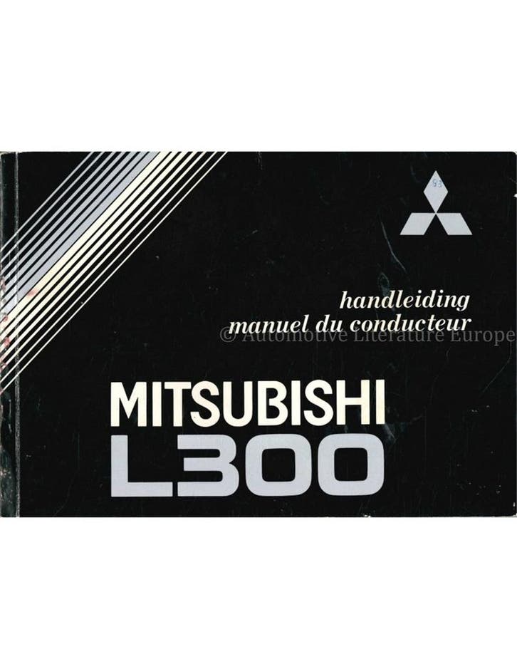 1983 MITSUBISHI L300 INSTRUCTIEBOEKJE NEDERLANDS | FRANS, Autos : Divers, Modes d'emploi & Notices d'utilisation