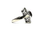 Ring - 18 karaat Witgoud - 4.00ct. tw. Topaas - Diamant