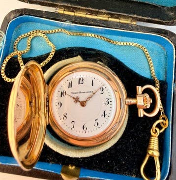 Union Horlogère - Antique Union Horlogère / Alpina 14K Rose, Nieuw