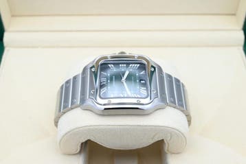 Cartier Santos Ref. WSSA0062 Year 2024 (Box & Papers), Handtassen en Accessoires, Overige merken, Staal, Staal, Polshorloge