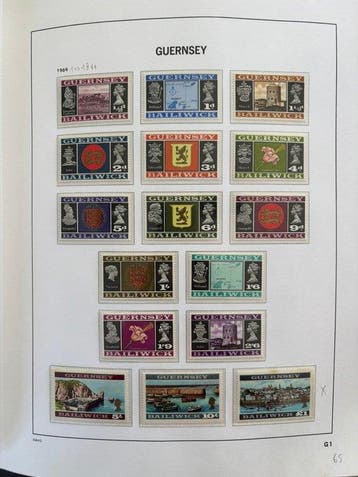 Guernsey 1969/1999 - Complete verzameling in DAVO I LX album, Gestempeld