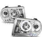 PHARES POUR CHRYSLER 300C 05-10 ANGEL EYES LED CHROMÉ, Autos : Pièces & Accessoires, Verzenden