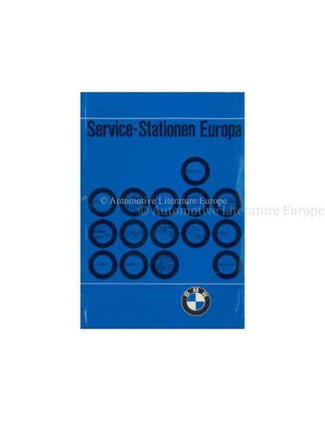 1968 BMW SERVICE DEALERS EUROPA HANDBOEK