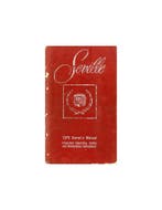 1978 CADILLAC SEVILLE INSTRUCTIEBOEKJE ENGELS USA, Ophalen of Verzenden