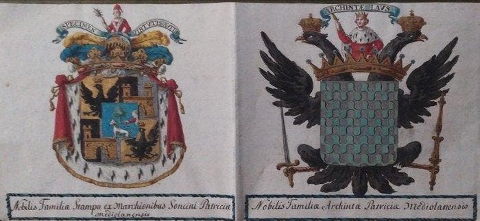 Document - Anonimo - Documento genealogico antico con, Verzamelen, Film en Tv