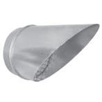 Uitblaasstuk - uitblaasrooster 45 graden Ø 315mm met gaas, Verzenden