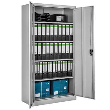 Archiefkast Blain met 5 planken 40x80x180cm - grijs, Huis en Inrichting, Verzenden, Nieuw