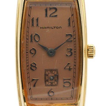 Hamilton - Curved Rectangular Small Seconds Quartz - Zonder, Nieuw