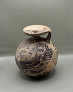 Oud-Grieks Terracotta Etruskisch-Korinthische aryballos met