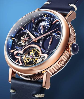 Thomas Earnshaw - Automatic - Moon / Sun - Gold - Dual Time