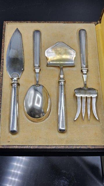 Puiforcat Jean Emile 1882 - Service à dessert (4) - Argent, Antiquités & Art