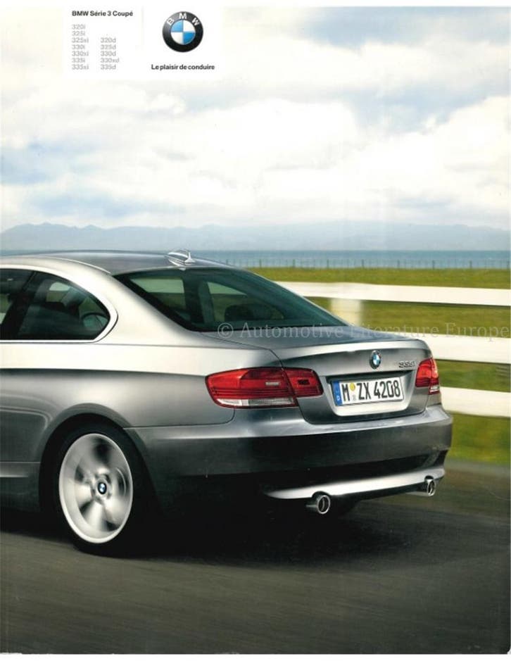 2008 BMW 3 SERIE COUPÉ BROCHURE FRANS, Livres, Autos | Brochures & Magazines