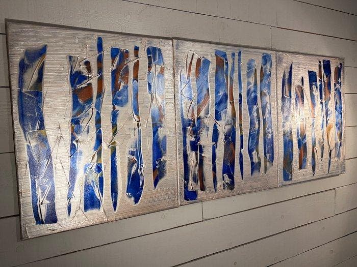 Ronan Martin - Forêt en hiver - XXL, Antiquités & Art, Art | Peinture | Moderne