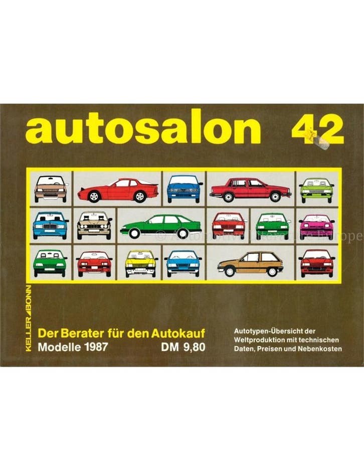 1987 AUTOSALON 42, Boeken, Auto's | Boeken