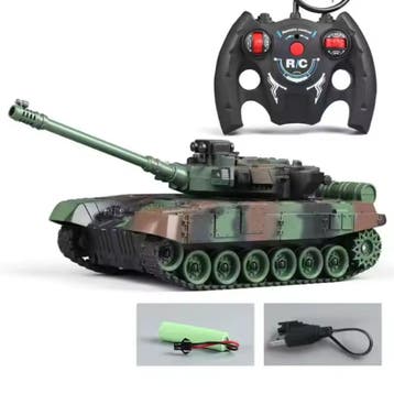 RC Militaire Tank met Afstandsbediening - M1 Leopard 2 Model, Hobby & Loisirs créatifs, Modélisme | Radiocommandé & Téléguidé | Autre