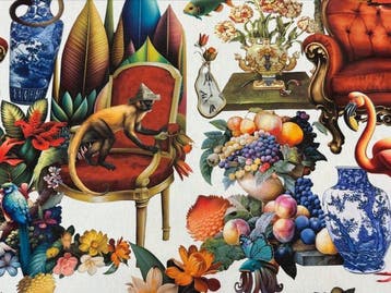 Exclusieve katoenen stof GCFabrics “Tropical Maximalism” –