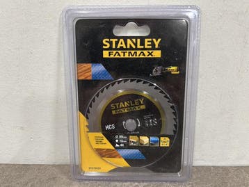 Veiling - 2x Stanley cirkelzaagblad ø89mm HCS Fatmax, Bricolage & Construction, Outillage | Pièces de machine & Accessoires