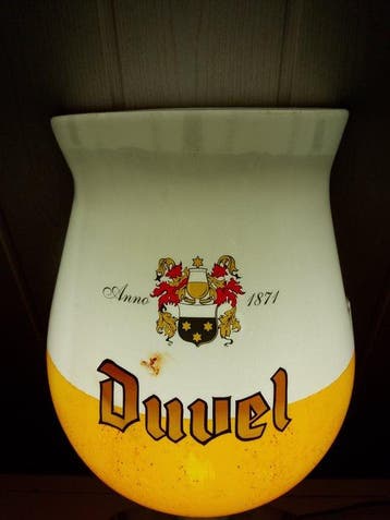 Bière duvel - Panneau publicitaire rétroéclairé - Plastique, Antiek en Kunst