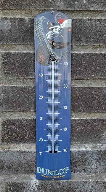 Emaille thermometer Dunlop banden, Verzamelen, Verzenden, Nieuw