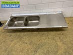 RVS Spoelblad Dubbele spoelbakken 190 x 70 cm Horeca, Ophalen of Verzenden, Nieuw in verpakking