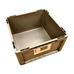 Stapelbak 400x400x220 mm grijs kunststof gebruikt, Ophalen of Verzenden