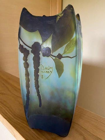 Daum Frères - Vase - Verre - Art Nouveau, Antiquités & Art