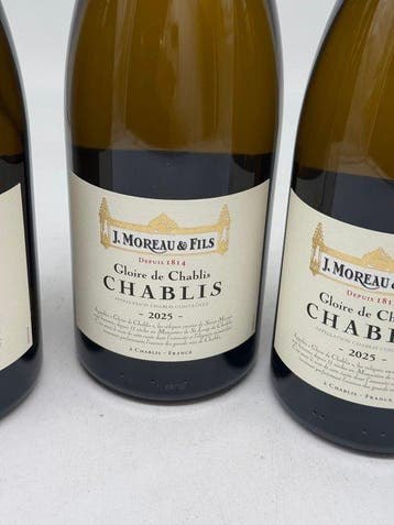 2025 J.Moreau Gloire de Chablis - Chablis - 3 Magnums, Collections