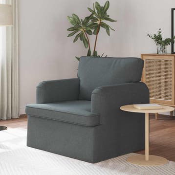 vidaXL bank / zetel Donkergrijs 84 x 80 x 85 cm Stof, Verzenden