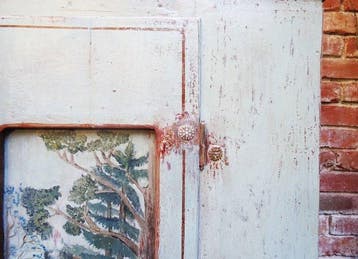 Armoire - Bois de pin - armoire baroque peinte