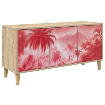 vidaXL Tv-meubel AACHEN 102 x 33 x 50 cm Sonoma Bewerkt hout, Verzenden