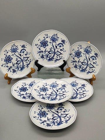 Eetservies - Kahla Zwiebelmuster Porzellanteller 6er Set –