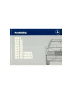 1987 MERCEDES BENZ E KLASSE T INSTRUCTIEBOEKJE NEDERLANDS, Ophalen of Verzenden