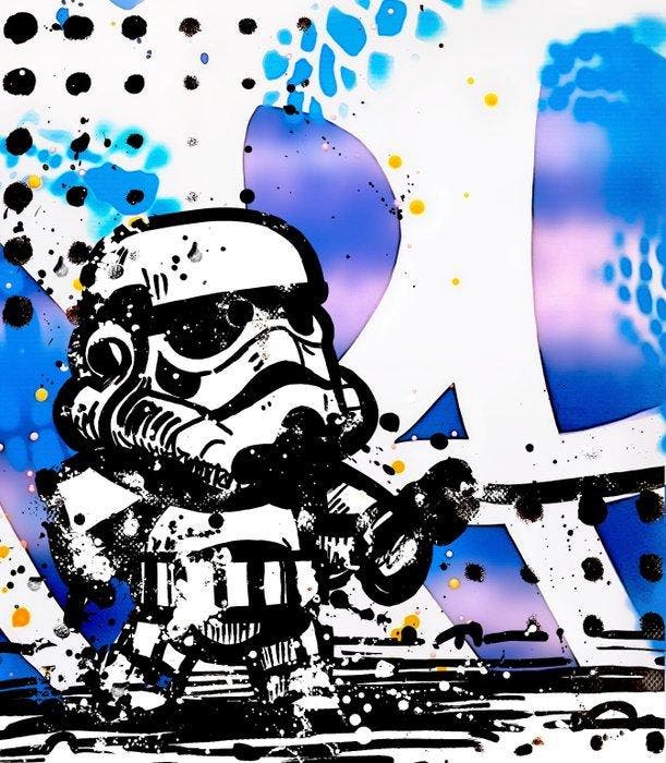 Moabit (XX) - Super Trooper X Fly a Kite, Antiquités & Art, Art | Objets design
