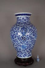 Vaas - Porselein - China - Qing Dynastie (1644-1911) -, Antiek en Kunst