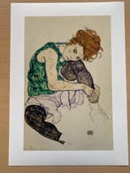 Egon Schiele (1890-1918), after - Zittende vrouw met