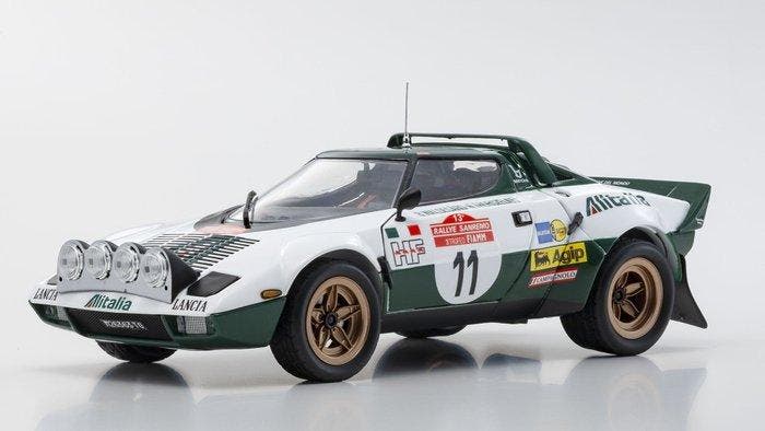 Kyosho 1:18 - Model sportwagen - Lancia Stratos HF Alitalia, Hobby & Loisirs créatifs, Voitures miniatures | 1:5 à 1:12