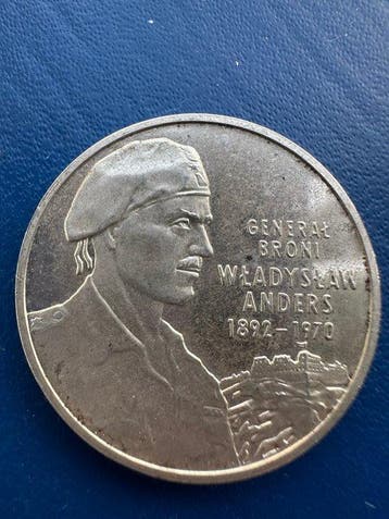 Polen. 10 Zlotys 2002, Commemorazione del Generale Wadysaw, Postzegels en Munten