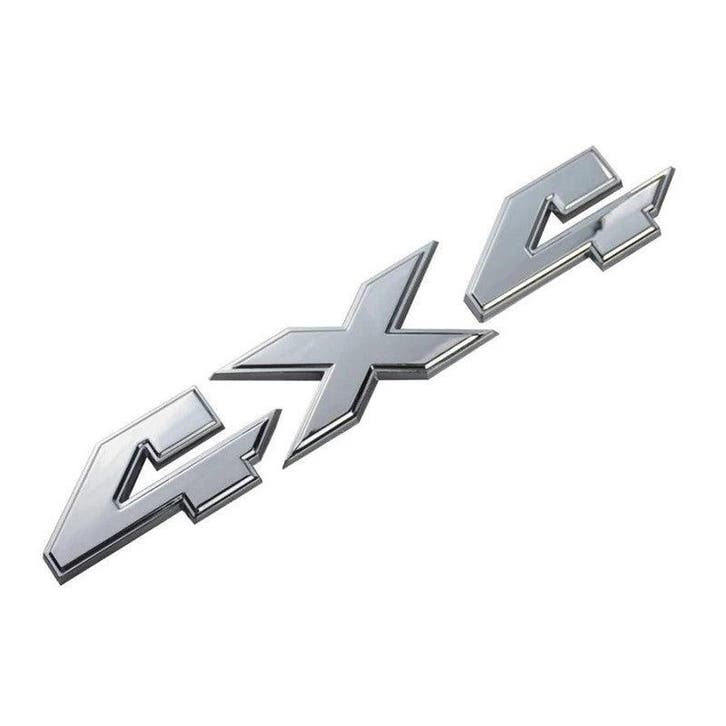 Logo tailgate 4x4 chrome, Auto diversen, Auto-accessoires, Ophalen of Verzenden