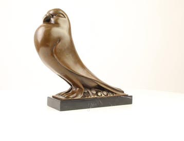 sculptuur, Large Solid Beautiful Art Deco Bronze Sculpture, Antiek en Kunst