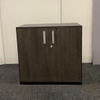 Zwart metalen draaideurkast met sleutel (hxbxd) 86x93x45 cm,, Huis en Inrichting, Gebruikt