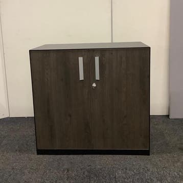 Zwart metalen draaideurkast met sleutel (hxbxd) 86x93x45 cm,, Huis en Inrichting, Gebruikt