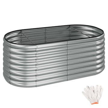 tectake Hoge plantenbak Flormma, 603l, verzinkt, 160x80x60cm, Verzenden, Nieuw