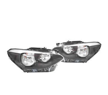 PHARES POUR BMW SÉRIE 1 F20 F21 2011- FOND NOIR, Autos : Pièces & Accessoires, Verzenden