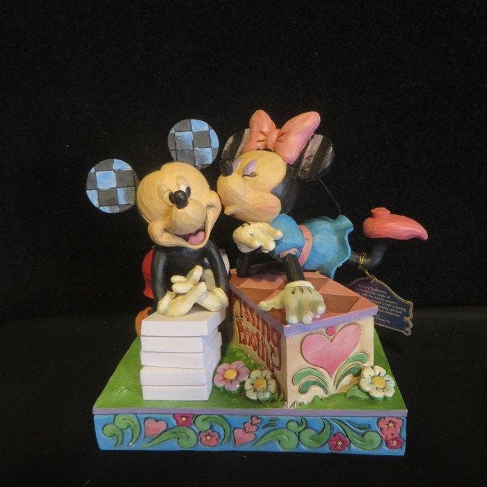 Enesco - Beeldje - Disney Mickey & Minnie – “Kissing Booth”, Verzamelen, Disney