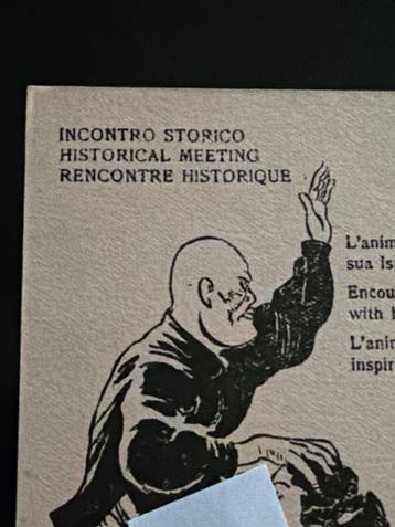 Italië - Propaganda-postkaart van de geallieerde troepen in, Gelopen