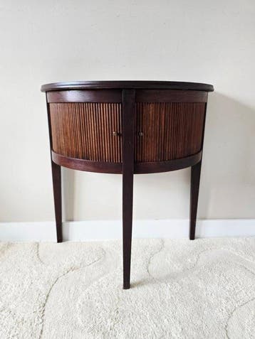Armoire - Chêne - Cabinet demi-lune vintage