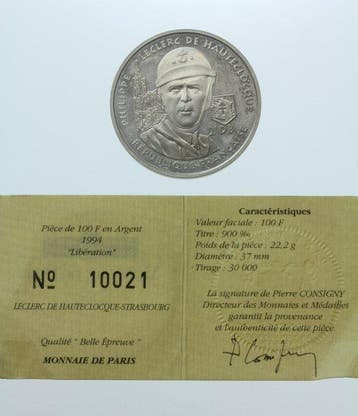 Frankrijk. 100 Francs 1994 Philippe Leclerc de Hauteclocque.